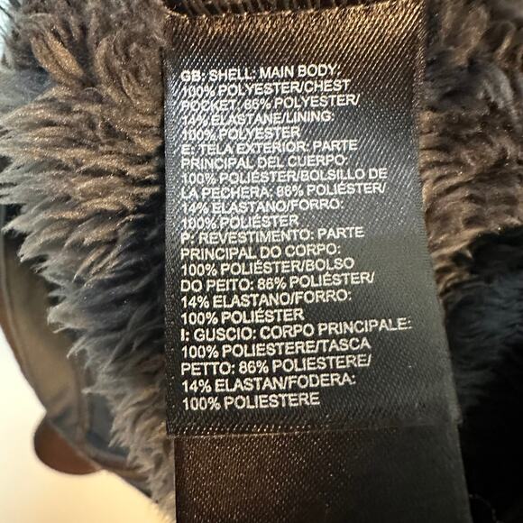 The North Face MEN'S XL Chimborazo Chocolate Brown Fleece Sherpa Lined Jacket - Picture 12 of 12